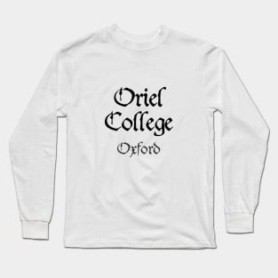 Oxford Oriel College Medieval University Long Sleeve T-Shirt